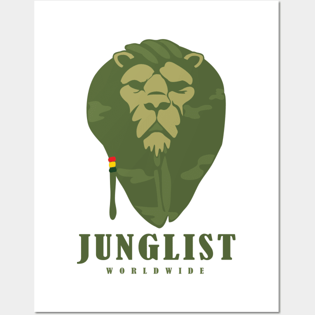 Junglist Worldwide Movement ( Cammo Edition ) Wall Art by Wulfland Arts